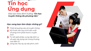 Ngành Tin học ứng dụng theo hướng tin học truyền thông đa phương tiện tại vov college