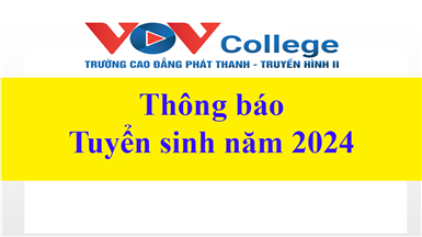 Thông báo tuyển sinh Cao đẳng chính quy năm 2024